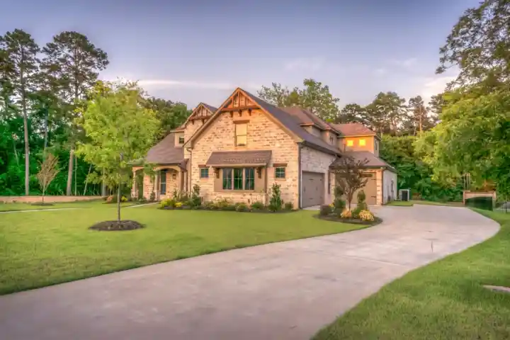Residential brick house